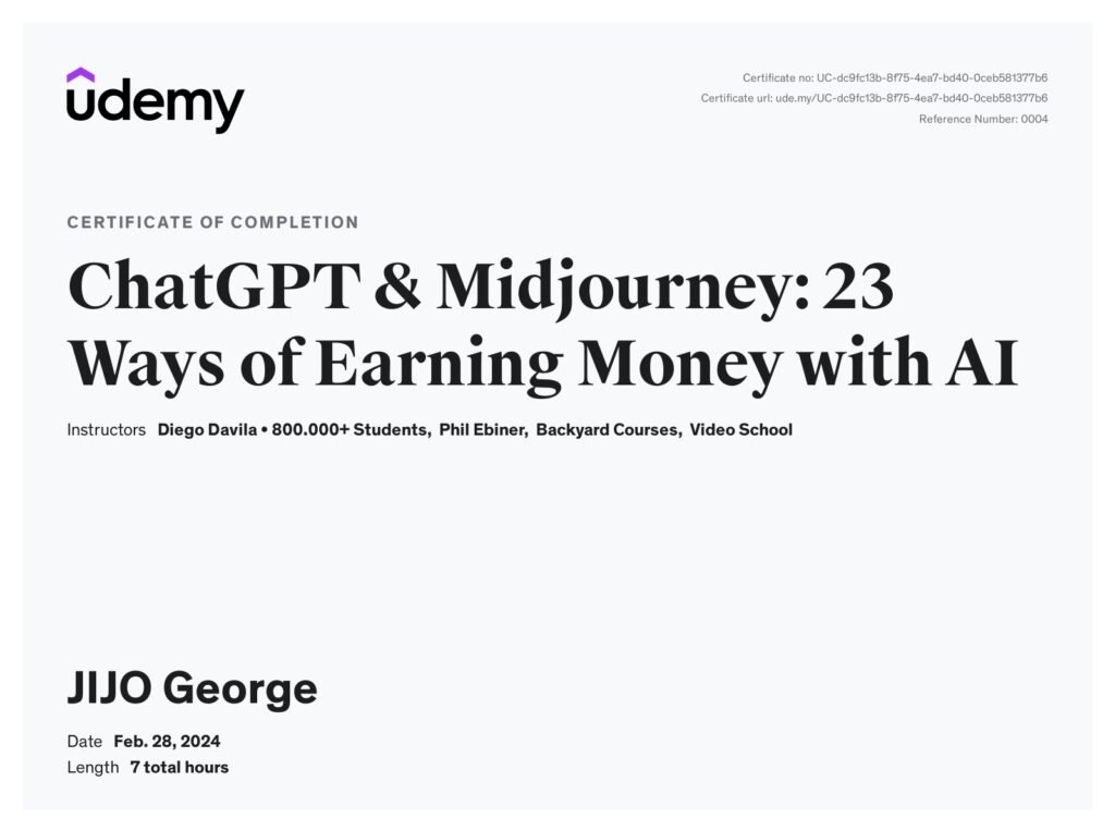 udemy chatgpt certification